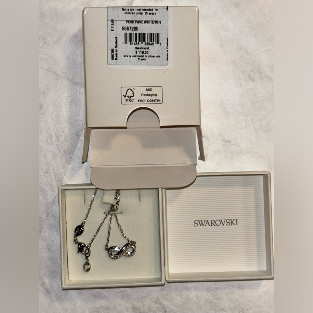 Swarovski Infinity Pendant Necklace